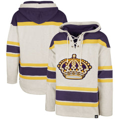 Los Angeles Kings '47 Rockaway Lacer Pullover Hoodie - Oatmeal Hoodies