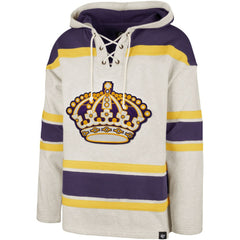 Los Angeles Kings '47 Rockaway Lacer Pullover Hoodie - Oatmeal Hoodies