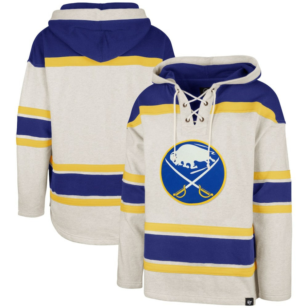 Buffalo Sabres '47 Rockaway Lacer Pullover Hoodie - Oatmeal Hoodies