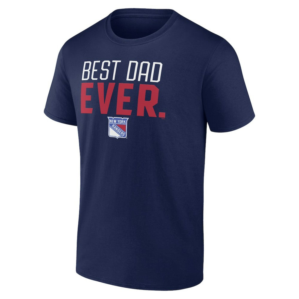 New York Rangers Best Dad Ever T-Shirt - Navy T-shirts