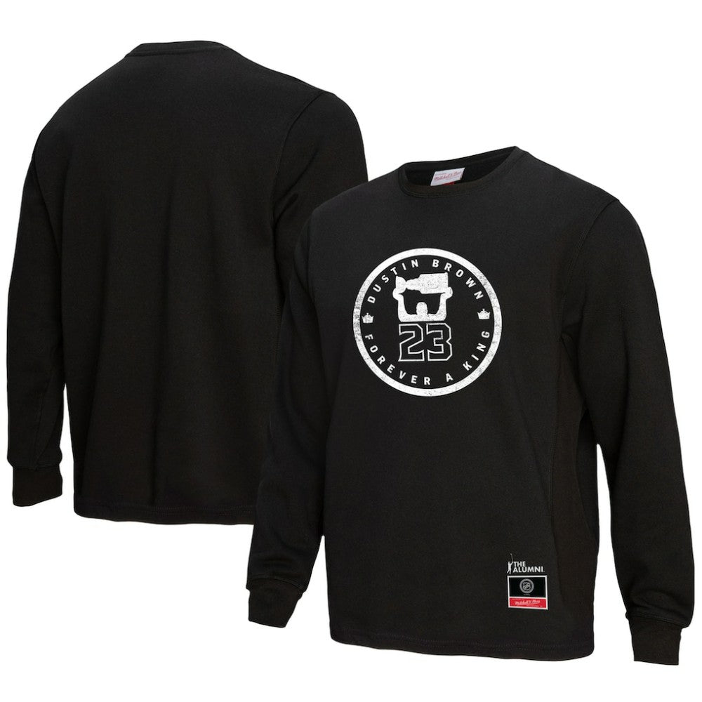 Dustin Brown Los Angeles Kings Mitchell & Ness Forever A King Long Sleeve T-Shirt - Black T-shirts