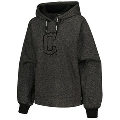 Cleveland Guardians DKNY Sport Women's Debbie Dolman Raglan Pullover Hoodie Black