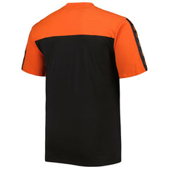 Baltimore Orioles Big & Tall Yoke Knit T-Shirt - Orange/Black
