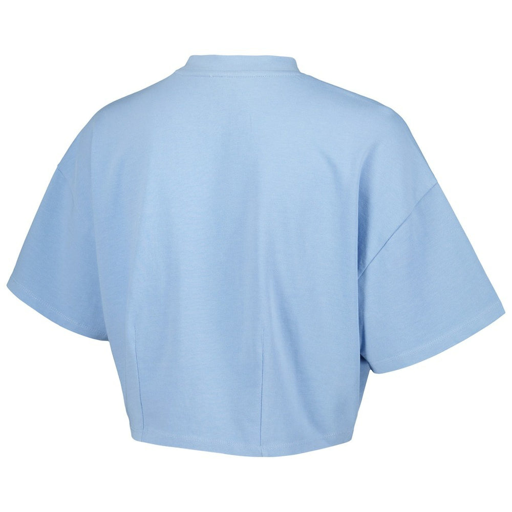 Philadelphia 76ers Lusso Women's Nola Faded Tonal Cropped T-Shirt - Light Blue sale
