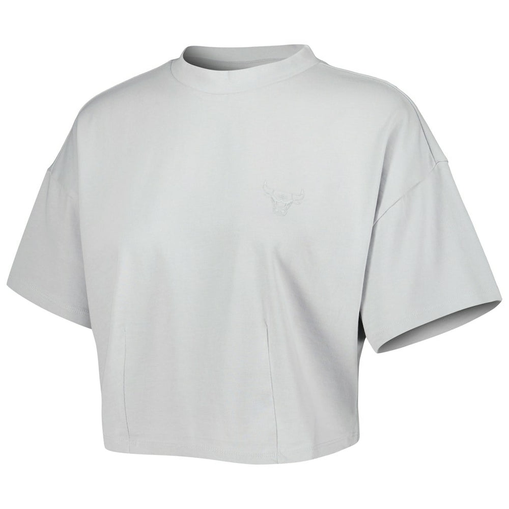 Chicago Bulls Lusso Women's Nola Faded Tonal Cropped T-Shirt sale - Gray online