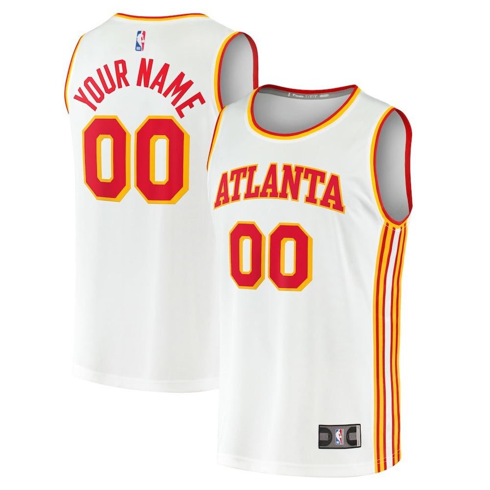 Atlanta Hawks Youth Fast Break Replica Custom Jersey - Association Edition - White shop