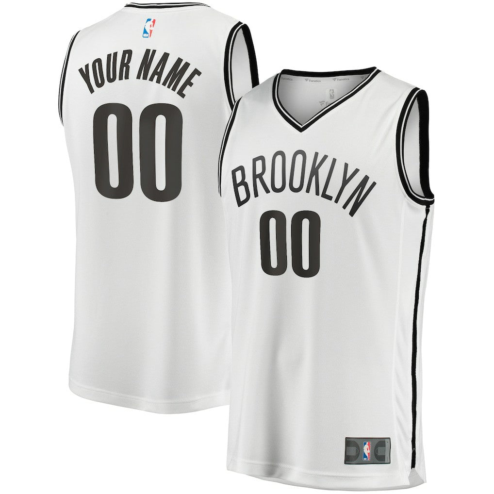Brooklyn Nets Youth Fast Break Replica Custom Jersey - Association Edition - White online
