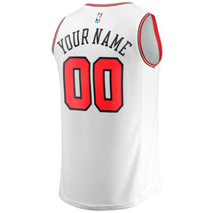 Chicago Bulls Youth Fast Break Replica Custom Jersey sale - Association Editi- White discount