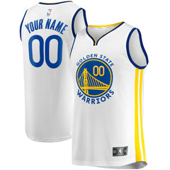 Golden State Warriors Youth Fast Break Replica Custom Jersey sale - Association Editi- White discount