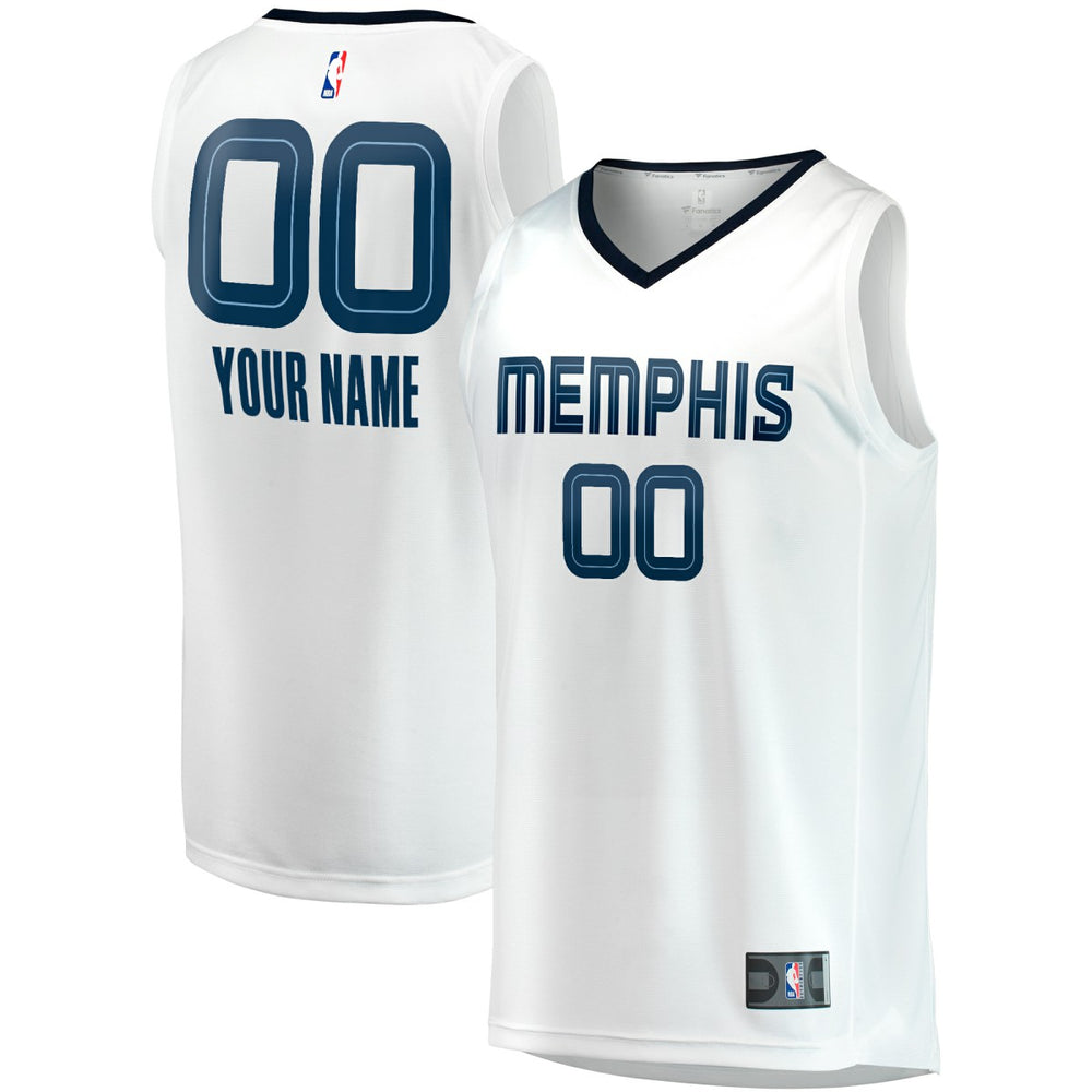 Memphis Grizzlies Youth Fast Break Replica Custom Jersey - Association Edition - White online
