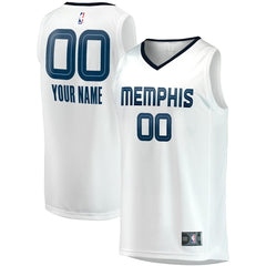 Memphis Grizzlies Youth Fast Break Replica Custom Jersey - Association Edition - White online