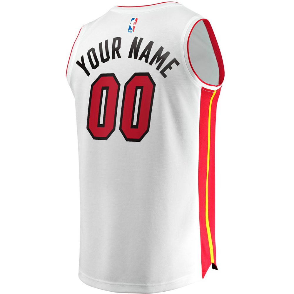 Miami Heat Youth Fast Break Custom Replica Jersey - White - Association Edition outlet