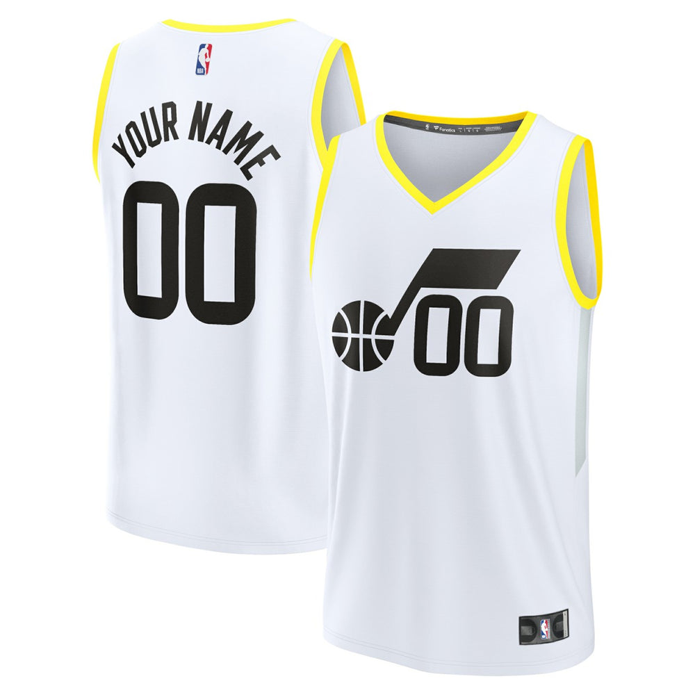 Utah Jazz Youth Fast Break Replica Custom Jersey - Association Edition - White shop