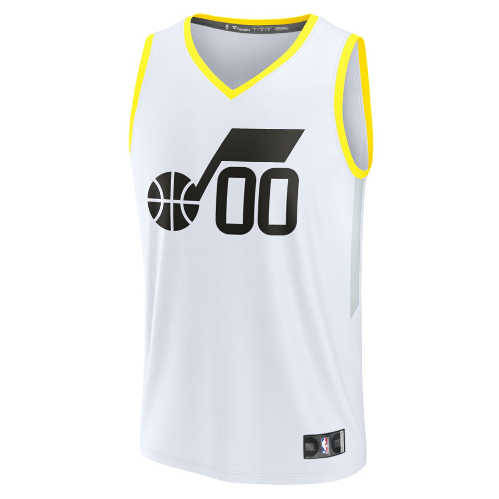Utah Jazz Youth Fast Break Replica Custom Jersey - Association Edition - White shop