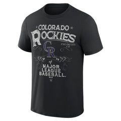 Colorado Rockies Darius Rucker Collection Beach Splatter T-Shirt Black