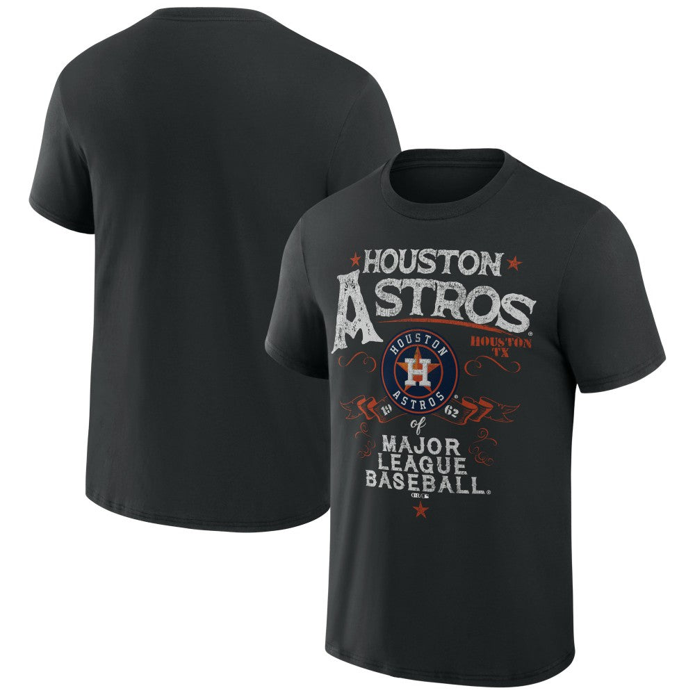 Houston Astros Darius Rucker Collection Beach Splatter T-Shirt Black