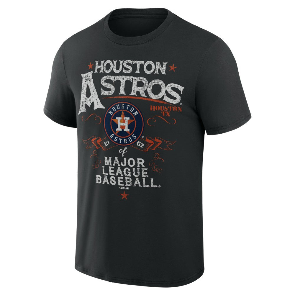 Houston Astros Darius Rucker Collection Beach Splatter T-Shirt Black