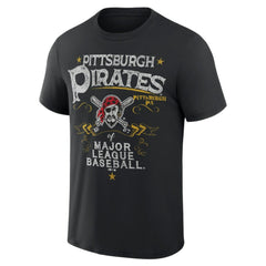 Pittsburgh Pirates Darius Rucker Collection Beach Splatter T-Shirt Black