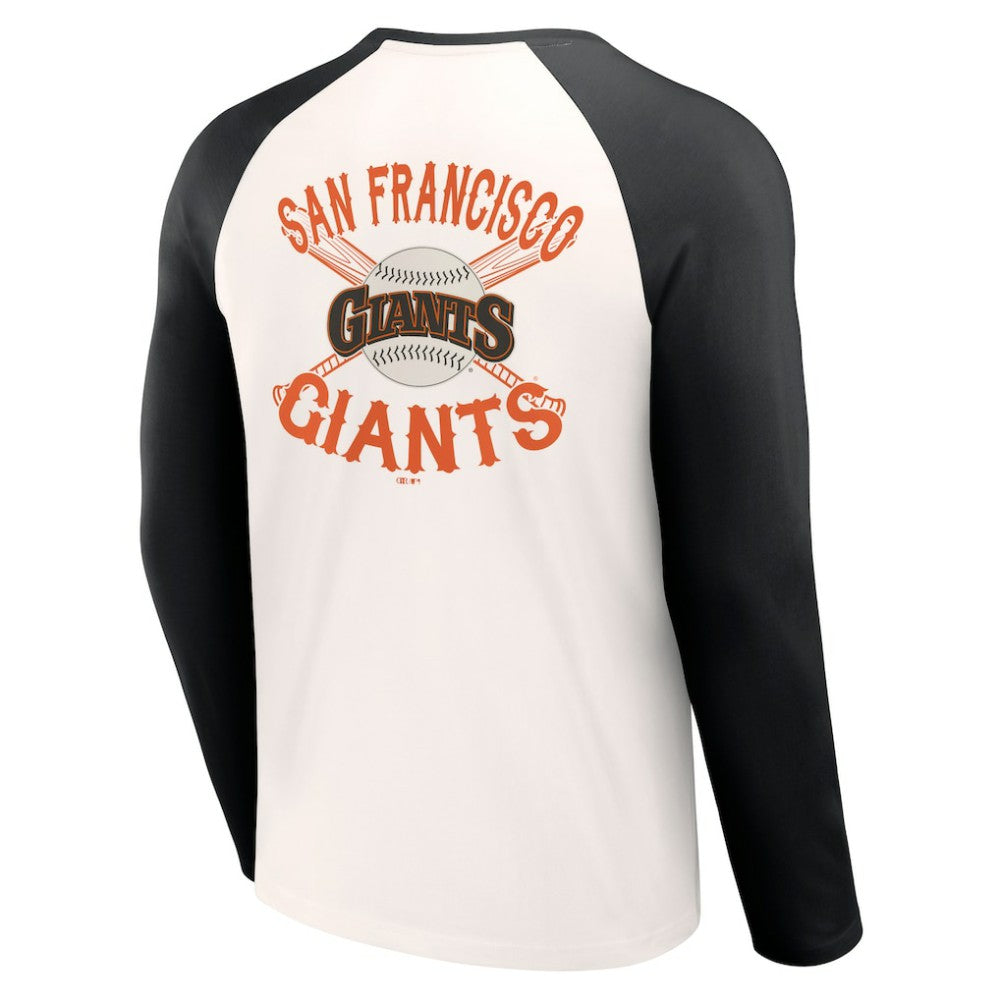 San Francisco Giants Darius Rucker Collection Team Color Raglan T-Shirt White/Black