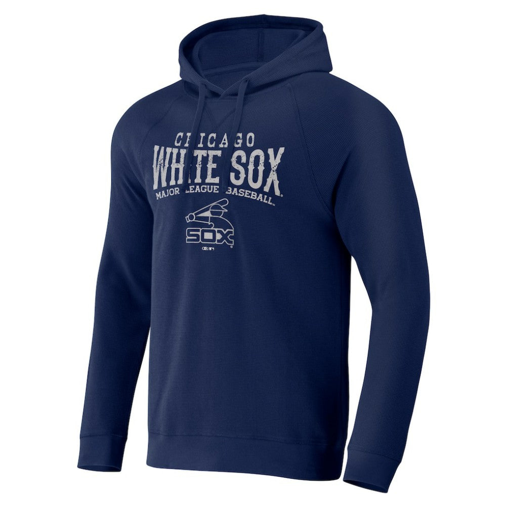 Chicago White Sox Darius Rucker Collection Waffle-Knit Raglan Pullover Hoodie Navy