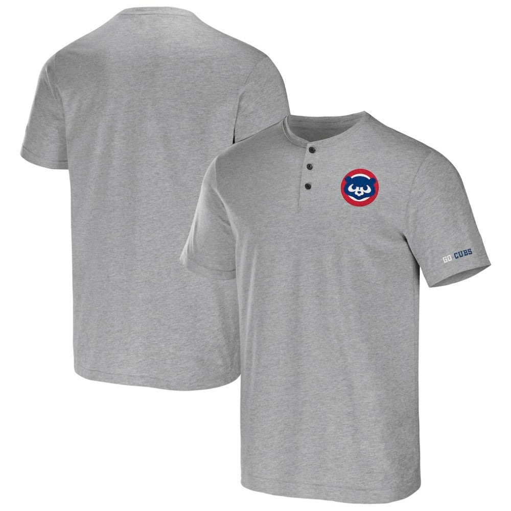 Chicago Cubs Darius Rucker Collection Henley T-Shirt Heather Gray