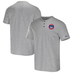 Chicago Cubs Darius Rucker Collection Henley T-Shirt Heather Gray