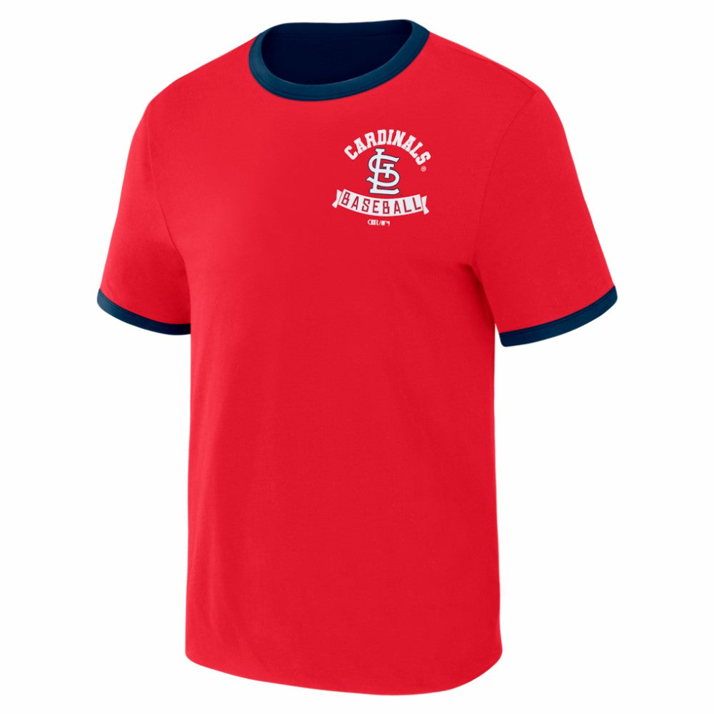 St. Louis Cardinals Darius Rucker Collection Two-Way Ringer Reversible T-Shirt Red/Navy