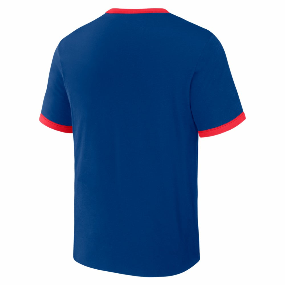 Texas Rangers Darius Rucker Collection Two-Way Ringer Reversible T-Shirt Royal/Red