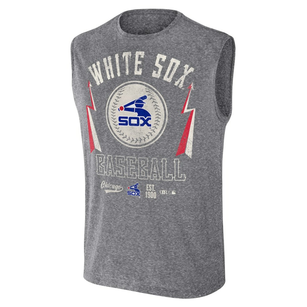Chicago White Sox Darius Rucker Collection Relaxed-Fit Muscle Tank Top Charcoal