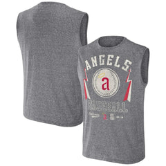 Los Angeles Angels Darius Rucker Collection Relaxed-Fit Muscle Tank Top Charcoal