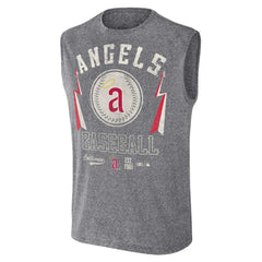 Los Angeles Angels Darius Rucker Collection Relaxed-Fit Muscle Tank Top Charcoal