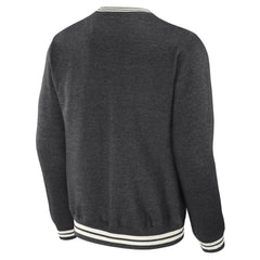 New York Mets Darius Rucker Collection Vintage Pullover Sweatshirt Heather Charcoal