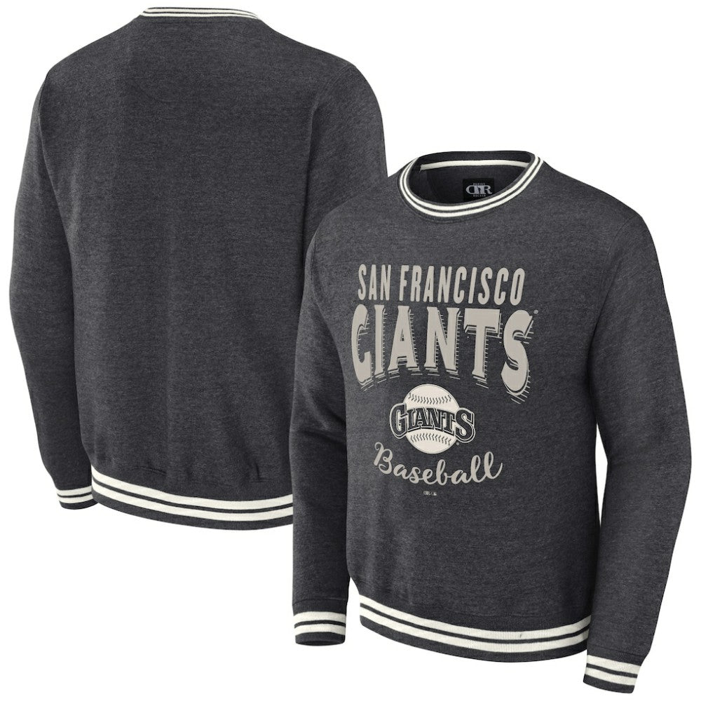 San Francisco Giants Darius Rucker Collection Vintage Pullover Sweatshirt Heather Charcoal