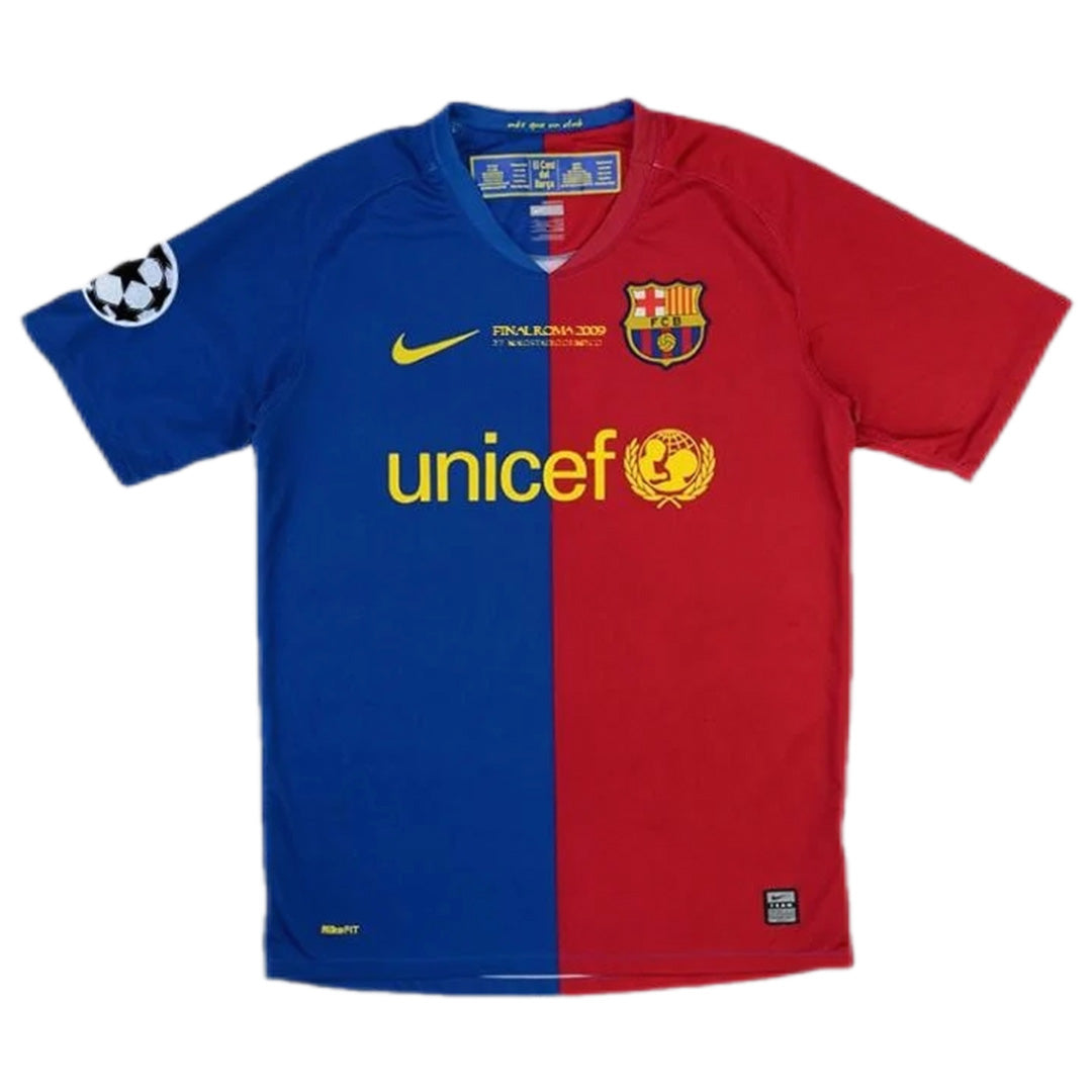 A.INIESTA #8 Retro Barcelona UCL Final Home Jersey 2008/09