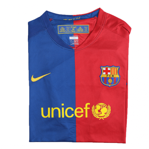 A.INIESTA #8 Retro Barcelona UCL Final Home Jersey 2008/09