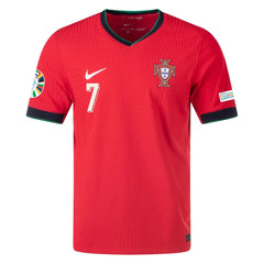 Ronaldo #7 Portugal Home Match Jersey Player Version EURO