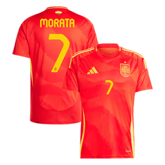 MORATA #7 Spain Home Jersey Euro - [Super Replica]