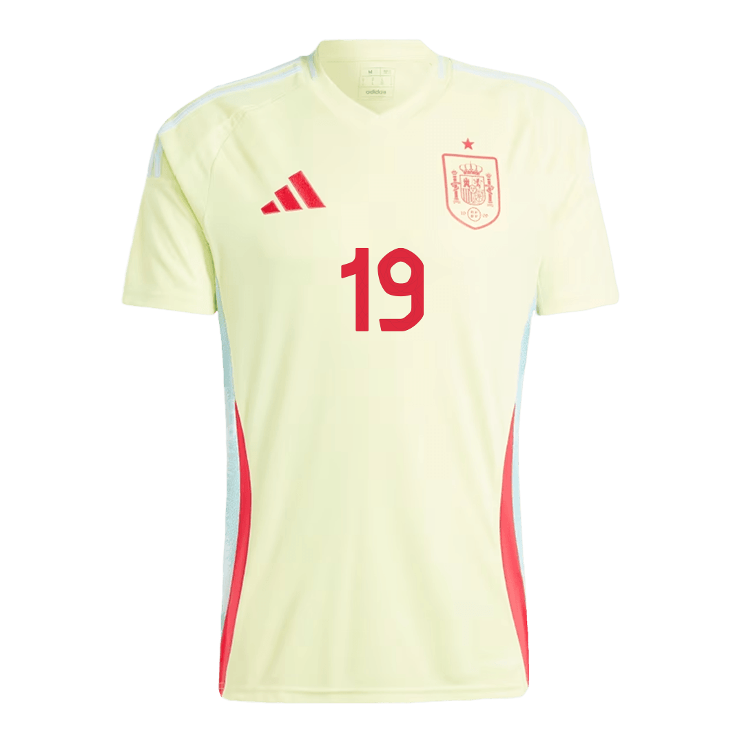 LAMINE YAMAL #19 Spain Away Jersey Euro