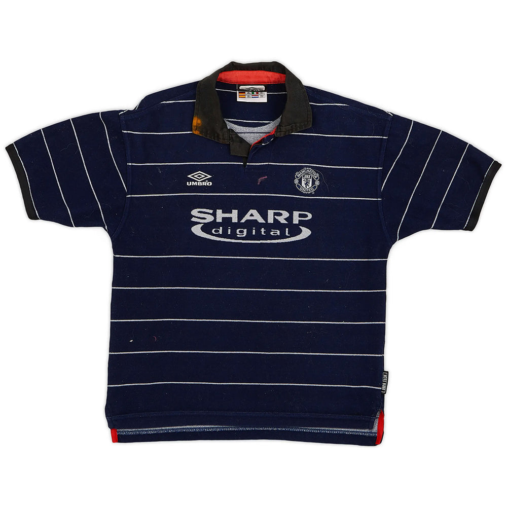 Solskjaer #20 Retro Manchester United Away Jersey 1999/00