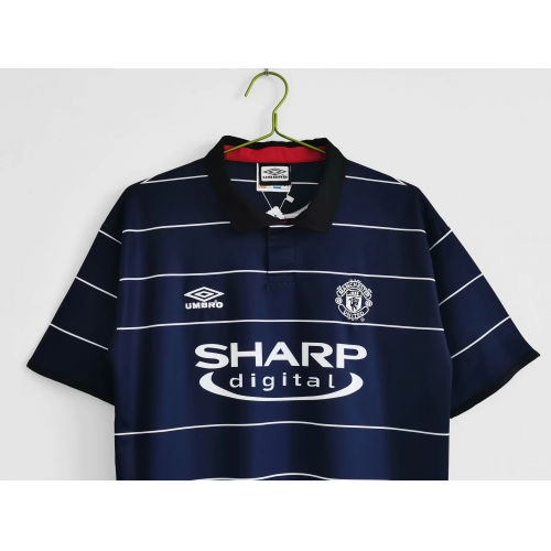 Scholes #18 Retro Manchester United Away Jersey 1999/00