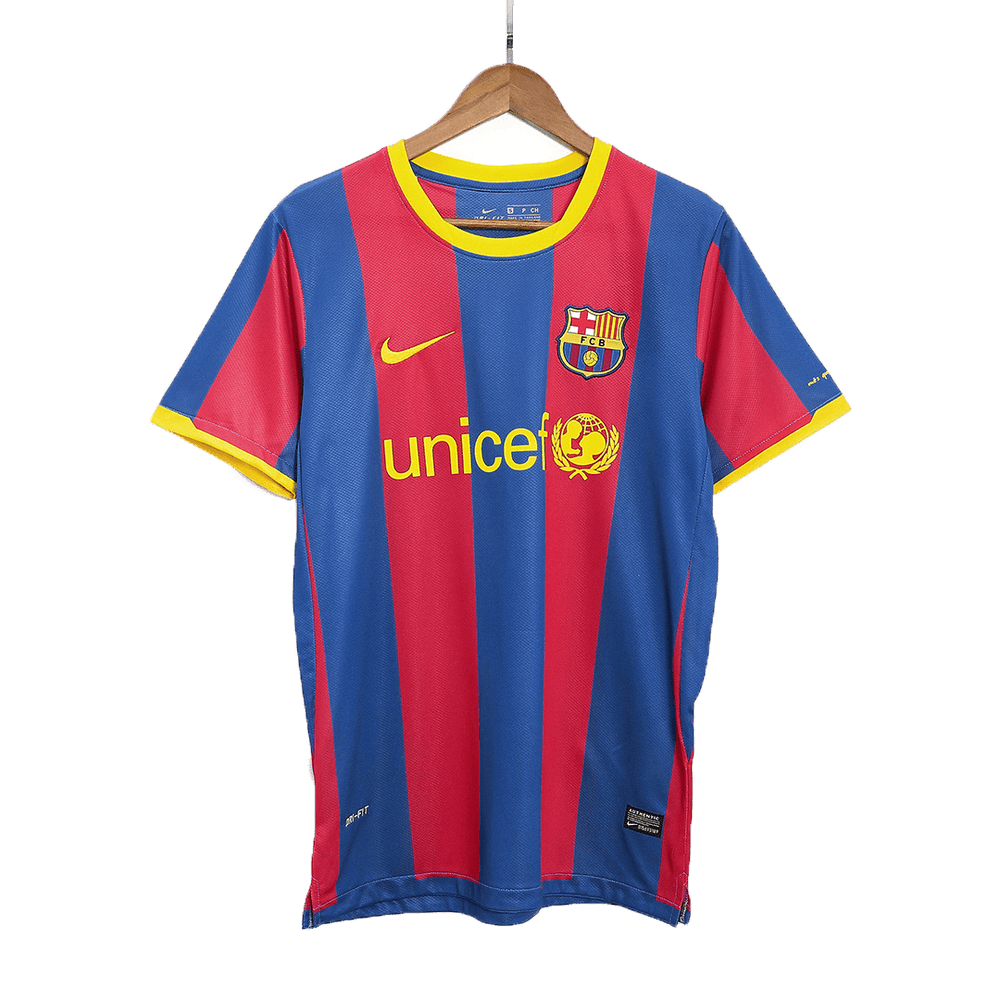 Messi #10 Retro Barcelona Home Jersey 2010/11