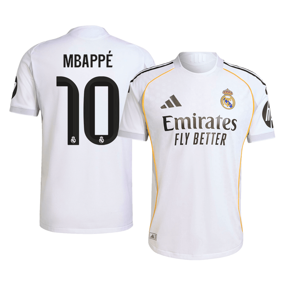 MBAPPÉ #10 Real Madrid Home Match Jersey Player Version 2025/26