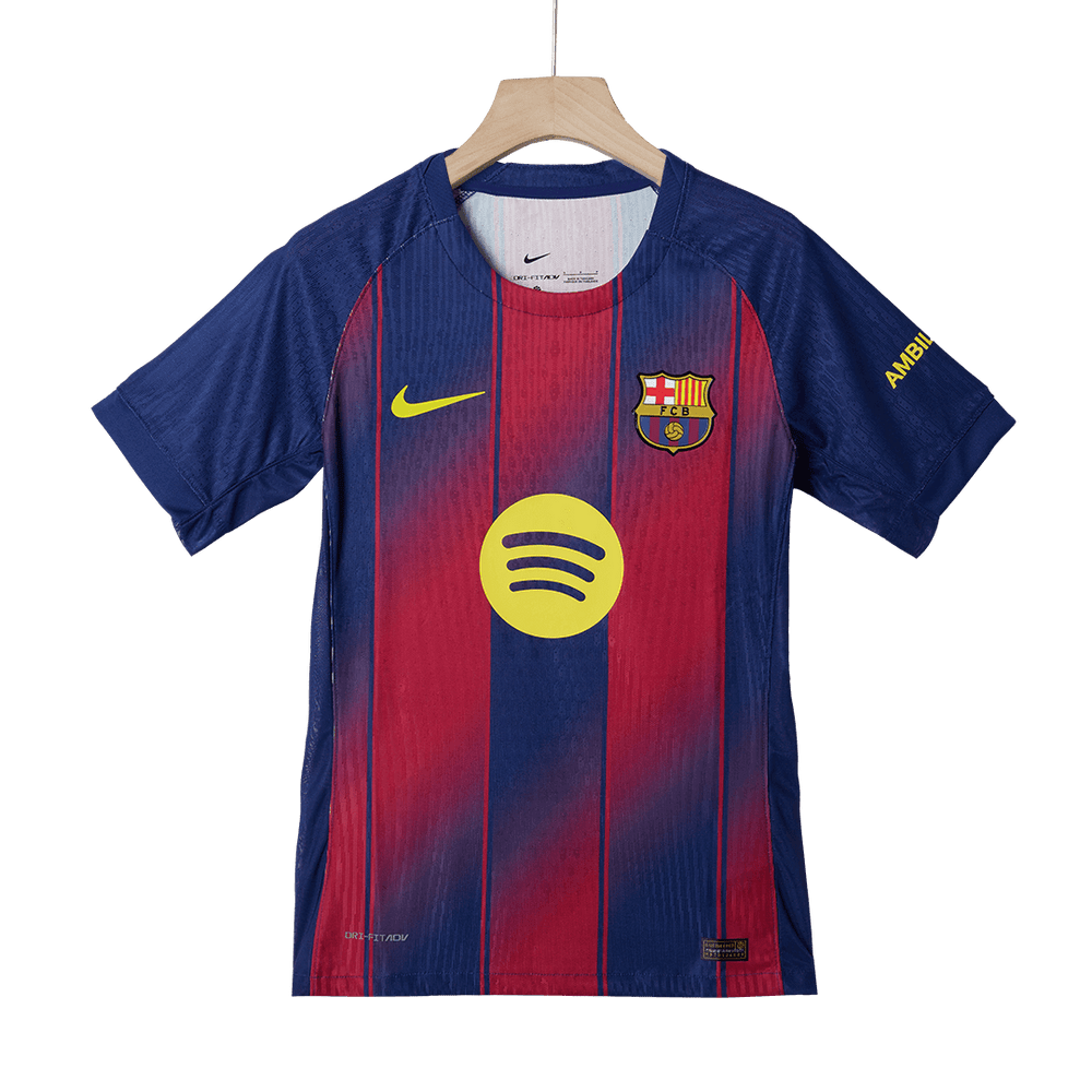 RAPHINHA #11 Barcelona Home Match Jersey Player Version 2025/26 - UCL