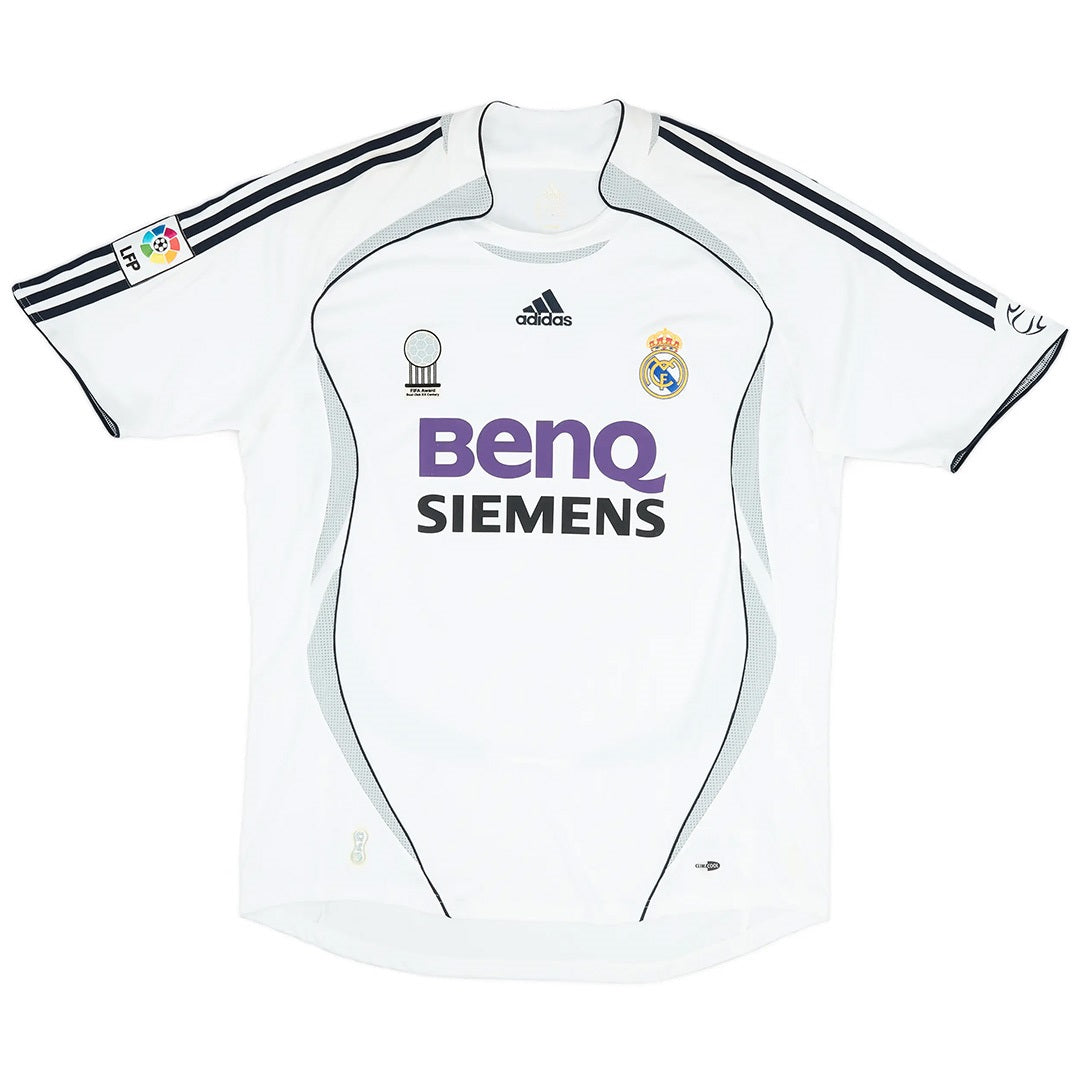 Ronaldo #9 Retro Real Madrid Home Jersey 2006/07