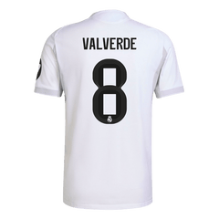 VALVERDE #8 Real Madrid Home Match Jersey Player Version 2025/26
