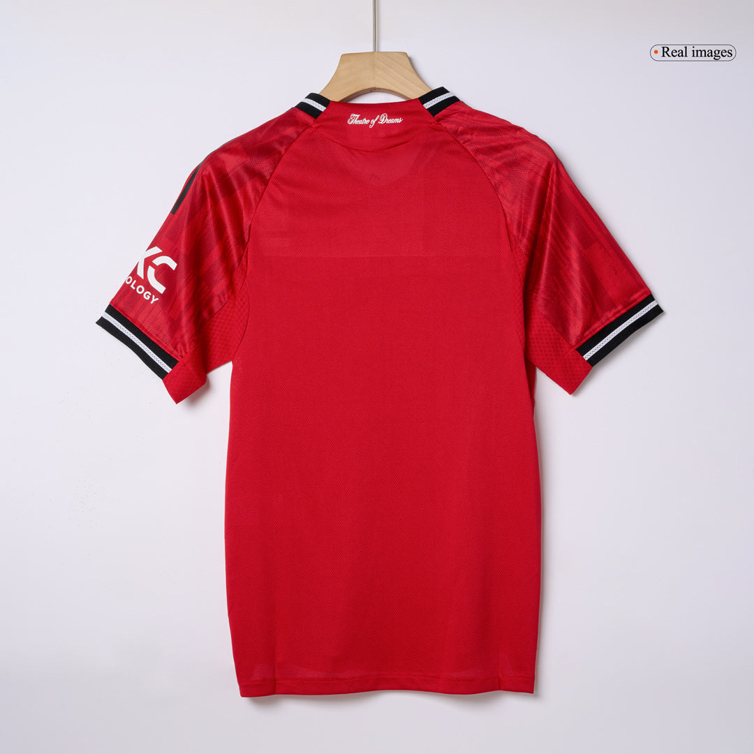 B.FERNANDES #8 Manchester United Home Match Jersey Player Version 2025/26