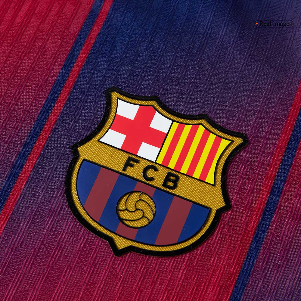 F.DE JONG #21 Barcelona Home Match Jersey Player Version 2025/26