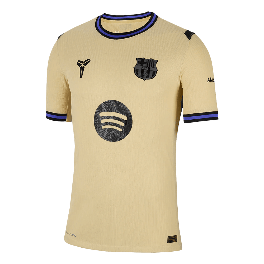 RAPHINHA #11 Barcelona Away Match Jersey Player Version 2025/26 - UCL