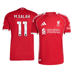 M.SALAH #11 Liverpool Home Match Jersey Player Version 2025/26