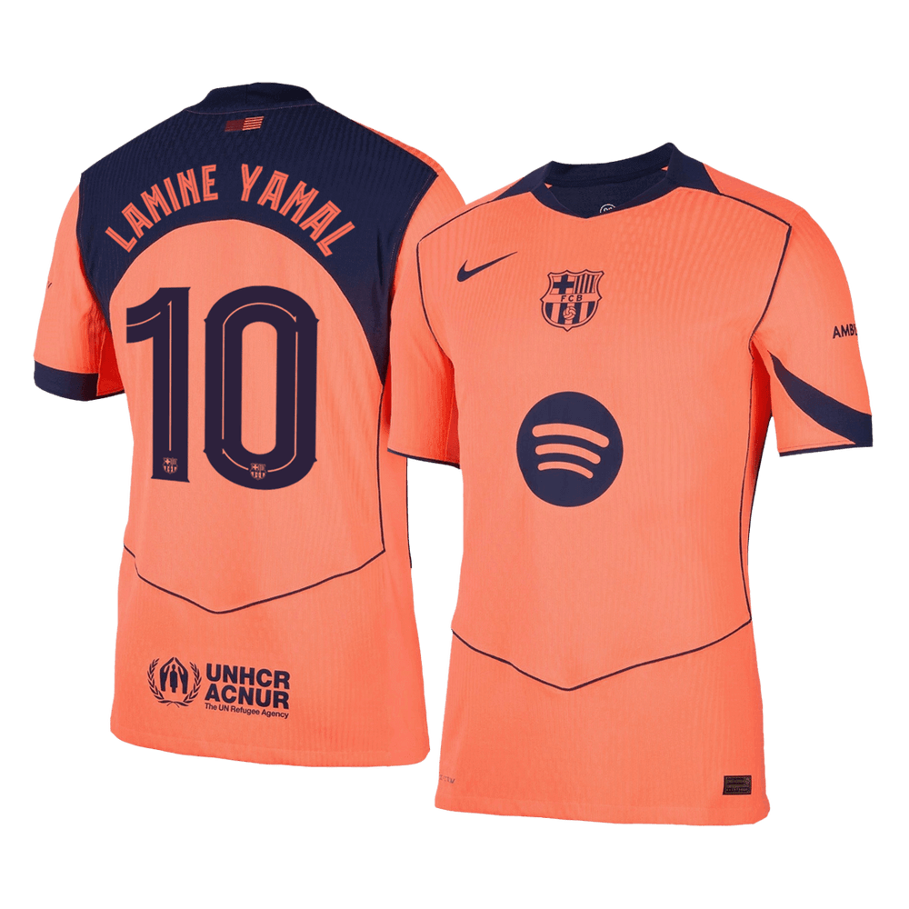 LAMINE YAMAL #10 Barcelona Third Match Jersey Player Version 2025/26 - UCL